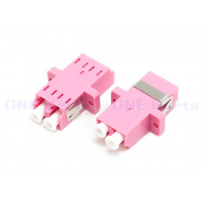 AD-2LF-2LF-OM4-MM LC OM4耦合器雙工雙耳 OM4 帶法蘭LC雙工多模光纖耦合器 LC/OM4雙工多模有耳LC型一體式光纖法蘭盤 耦合器適配器電信級